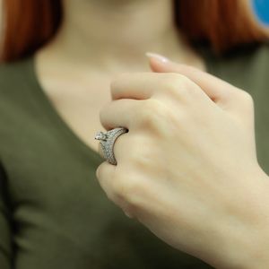 1,17 Carat Diamantring Solitär Meisterstück 14 Karat Weißgold