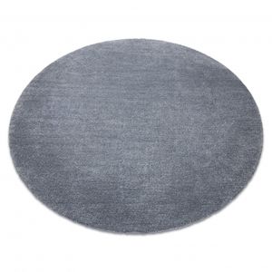 Moderní kulatý koberec LATIO 71351070, pratelný, šedý (Velikost: kruh 80 cm)