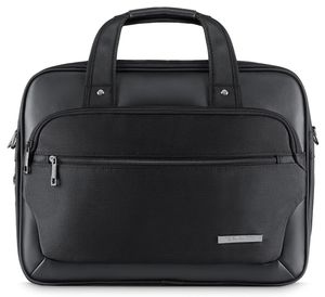 Zagatto Qualität ZG137 London Kollektion 15,6 Zoll Notebooktasche Aktentasche Laptop-Tasche Schultasche laptoptasche Schwarz Schutztasche sleeve
