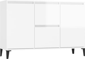 vidaXL Sideboard Hochglanz-Weiß 104x35x70 cm Holzwerkstoff