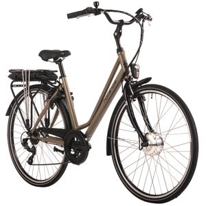 E-Citybike Damen 28'' Optima Basic Braun 7 Gänge Hollandia 199E