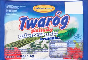 Włoszczowa Twaróg Półtłusty Włoszczowski Krajanka 1 Kg