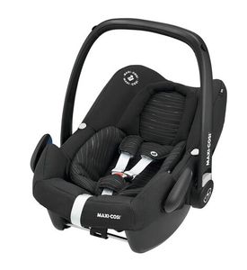 Maxi-Cosi Rock Babyschale, sicherer i-Size Babyautositz, Gruppe 0+ (0-13 kg), nutzbar ab der Geburt bis 12 Monate, Babysitz Auto, Scribble Black