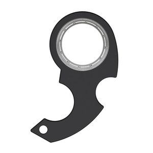 Cazy Spinner Schlüsselanhänger Fidget Ring - Ninja Spinner - Keychain Spinner Fidget Toy - Anti-Angst - Schwarz