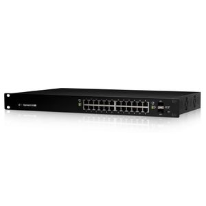 Ubiquiti EdgeSwitch 24 250W zarządzalny przełącznik L2/L3 Gigabit Ethernet (10/100/1000) z obsługą Power over Ethernet (PoE) 1U czarny