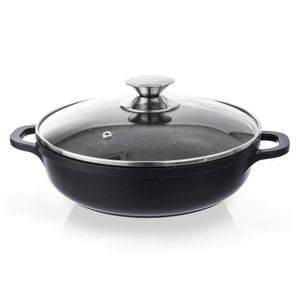 Orion Pfanne Bratpfanne  GRANIT Schmortopf Schmorpfann 24cm GRANIT Gas Induktion