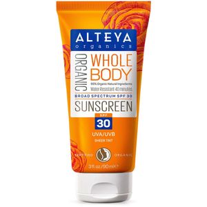 Alteya Organics Bio-Sonnencreme LSF30, Körperbalsam 90ml, Natürlicher UV-Schutz & Pflege