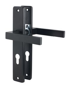 QRS - KWADRO Türbeschlag, Türgriff für Zimmertüren Türklinken Schwarz Matt 90mm klucz PZ90 Klinken Innentüren Eckig Drückergarnitur aus Stahl & Aluminium QRS - KWADRO Türbeschlag, Türgriff für Zimmertüren Türklinken Schwarz Matt 90mm klucz PZ90 Klinken Innentüren Eckig Drückergarnitur aus Stahl & Aluminium