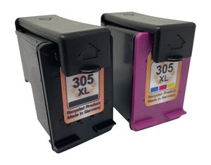 Druckerpatronen von Wechselfaul als Ersatz für HP 305 HP 305XL black, color 2 XXL Patronen remanufactured