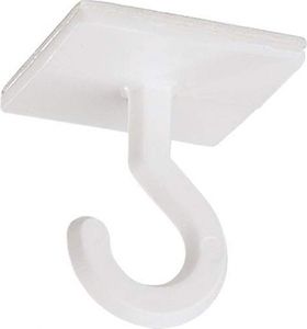 Dreifke® Deckenhaken | Kunststoff 25 x 25 mm | weiß | selbstklebend | 10 Stück