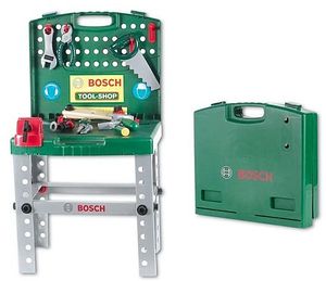 Theo Klein 8681 Bosch Werkbank mit Banderole, klappbar