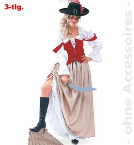 Damen Kostüm Piratenbraut (38) zu Karneval, Fasching