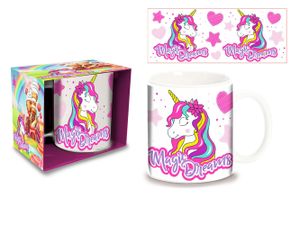 Einhorn - Magic Dreams - Tasse Keramik Kaffeebecher - Ø8,5 H9,5cm