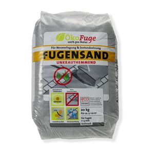 ÖKO FUGE Fugensand ®, Körnung:1 - 5, Verpackungseinheit:20 kg, Farbe:Anthrazit