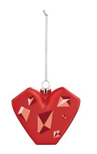 Alessi - Vianočná dekorácia, červené srdce