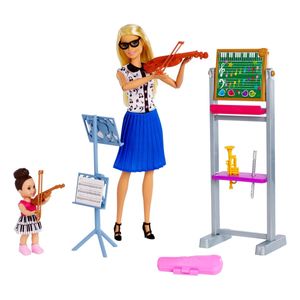 Barbie Musiklehrerin-Puppe (blond) und Spielset
