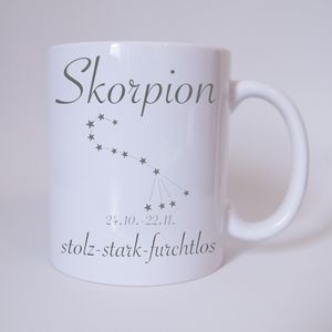 Sternzeichen Skorpion - Tasse