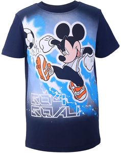 Disney Mickey Mouse Jungen T-Shirt Fußball Motiv Gr. 116