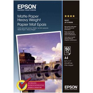 Epson Matte Paper Heavy Weight A 4, 50 Blatt, 167 g    S 041256