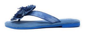 Lazamani Damenschuhe Sandalen Bequem Pantolette Blau Freizeit, Schuhgröße:39 EU