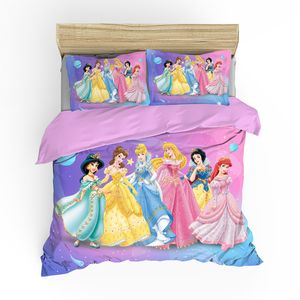 3tlg. Anime Snow White 3D Bettbezug Kinder Bettwäsche Geschenk 200 x 200 cm + 2x Kissenbezug 80 x 80 cm #1