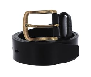 JOOP! Leder Gürtel Jeans Belt 4,0 CM W115 Black-Messing schwarz