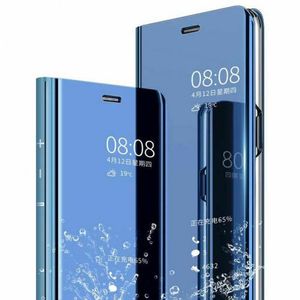 Handy Hülle für Xiaomi 11T / 11T Pro 4G/5G Clear View Hülle Klapp Flip Hülle Spiegel Mirror Cover, Farbe: Blau