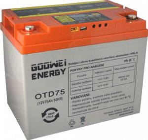 GOOWEY ENERGIE TIEF FAHRRÄDER (GEL) Batterie GOOWEY ENERGIE OTD75, 75Ah, 12V