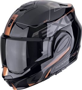 Scorpion EXO Tech Evo Traveller Helm, schwarz/bronze, L (58/59)