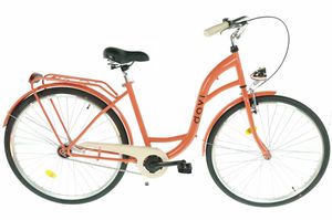 Lila-M dámsky bicykel, 160-185 cm vysoký, 28", Oranžová