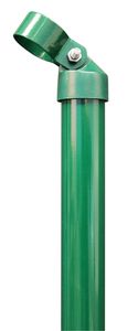 Albertsova vzpera | pozinkovaná, potiahnutá zeleným plastom | dĺžka 1500 mm | vzpera Ø 34 mm | svorka Ø 34 mm