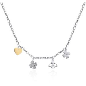 Náhrdelníky so závesnými príveskami Sagapò Silver Od 43 cm do 49 cm Kolekcia HAPPY - žena