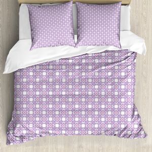 ABAKUHAUS rosa Damast Bettbezug Set für Einzelbetten, Dreamy Vintage Blumen, Milbensicher Allergiker geeignet mit Kissenbezug, 200 cm x 200 cm - 80 x 80 cm, Baby Blue Baby Pink