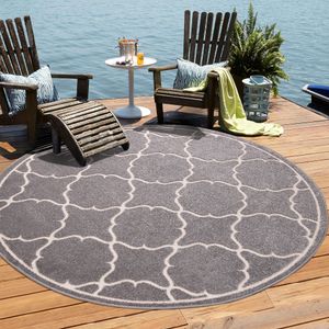 Teppich BERLIN 9001 LIGHT GRAY 120x120 RUND
