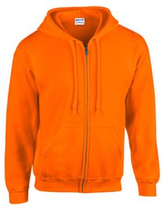 Heavy Blend Full Zip Hooded Sweatshirt - Farbe: Safety Orange - Größe: L