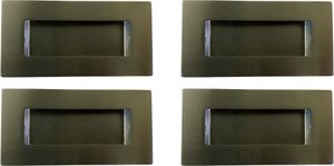 HOOZ 4er Set Möbelgriff Edelstahl 10 cm Muldengriff HOOZ 4er Set Möbelgriff Edelstahl 10 cm Muldengriff