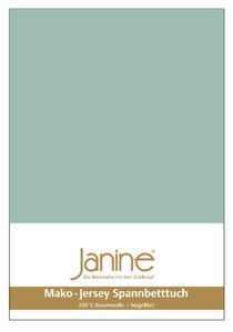 Janine Mako Jersey Spannbetttuch Bettlaken 140-160x200 cm5007 36 rauchgrün