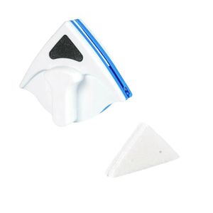 Obojstranný magnetický čistič okien na jednovrstvové sklo 3-8 mm, čistič skla so zámkom na šnúre + 6 ďalších utierok - WINDSWIPEMOP