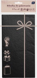 Geschenkpapier 50x70cm 5 Blatt schwarz