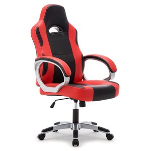 Intimate WM Heart Bürostuhl, Gaming-Stuhl, Racing Gaming Stuhl, Schreibtischstuhl mit hoher Rückenlehne, Höhenverstellbarer Drehstuhl Chefsessel, Rot