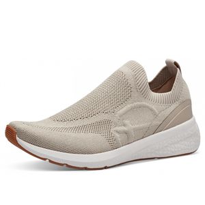 TAMARIS Damen-Sneaker-Slipper Beige, Farbe:beige/schlamm, EU Größe:38