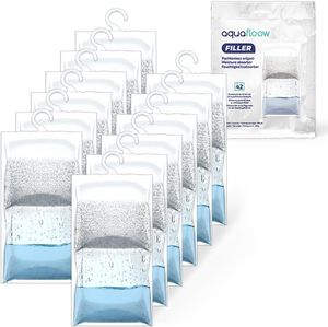 AquaFloow 12x210G Hänge-Luftentfeuchter,Luftentfeuchter Granulat, Befreien Sie sich von Feuchtigkeit für Keller, Schlafzimmer, Waschräume AquaFloow 12x210G Hänge-Luftentfeuchter,Luftentfeuchter Granulat, Befreien Sie sich von Feuchtigkeit für Keller, Schlafzimmer, Waschräume