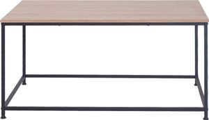 riess-ambiente Industrial Couchtisch SLIM LINE 90cm natur schwarz Metall Tisch Beistelltisch Ablage
