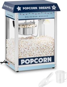 Popcornovač Royal Catering - 1600 W - 5 kg/h - modrý -