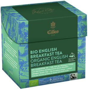 EILLES TEE Tea Diamond BIO ENGLISH BREAKFAST TEA Blatt im Pyramidenbeutel, 20er Box