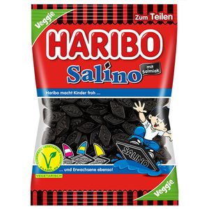 Haribo Salino salzig würzige Salmiak Lakritz Rauten veggie 200g