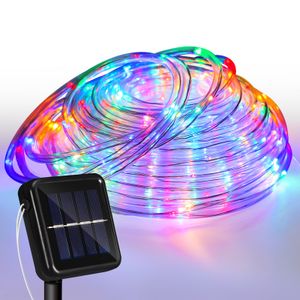 Yakimz solárne lanové svetlo LED lanové svetlo vonkajšie svetlo čisté RGB 20M