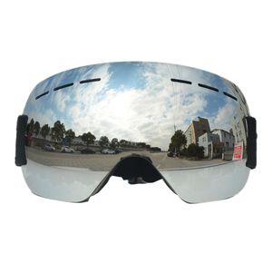 Skibrille Skibrille austauschbare Gläser rahmenlose Antibeschlag-Skibrille