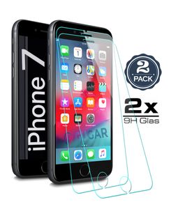 2X iPhone 7 Panzerglas Glasfolie Display Schutz Folie Glas 9H Hart Echt Glas Displayschutzfolie 2 Stück