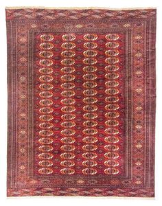 Morgenland Afghan Teppich - Buchara - 285 x 226 cm - rot